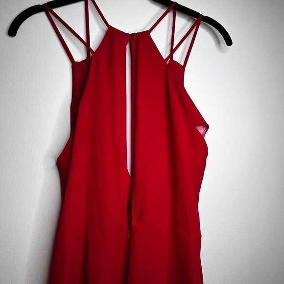 ASOS Red Tie Front Jumpsuit Size 6 - NWT! - Picture 9 of 11